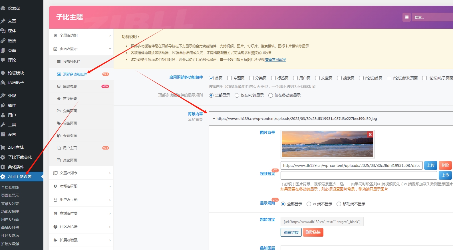 图片[2]- 子比美化顶部多功能组件按钮外框添加一个二次元卡通人物