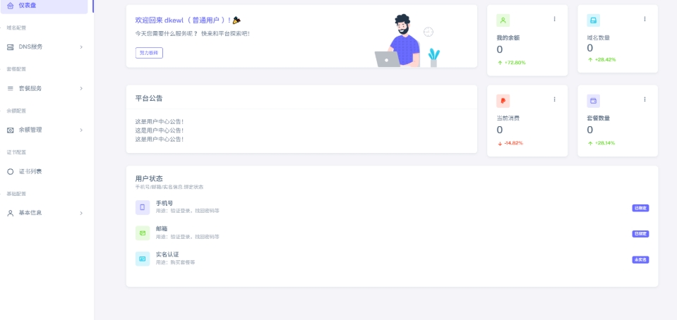 全新二级域名分发系统网站源码_终极最强版