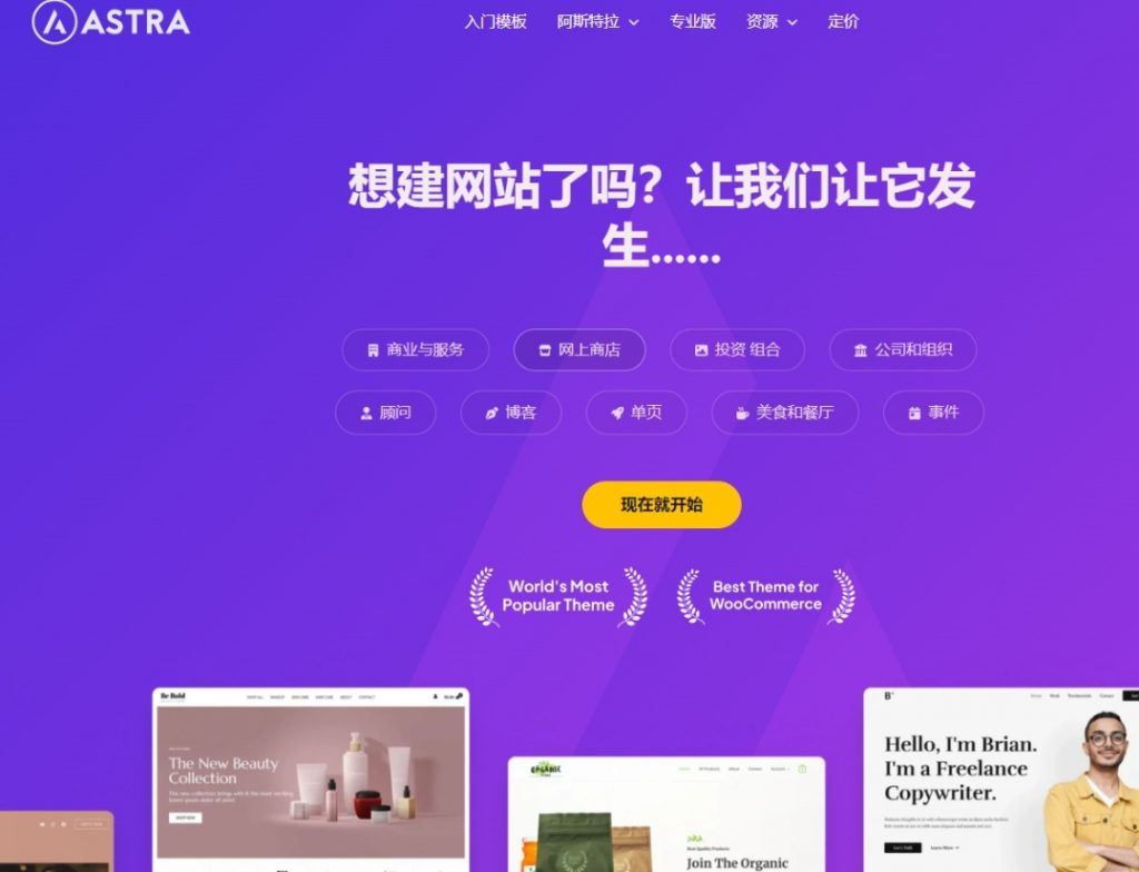 Astra独立站全套主题整理