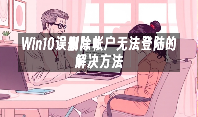 WIN10系统下误删除了用户重启无法登录- 花猪资源网